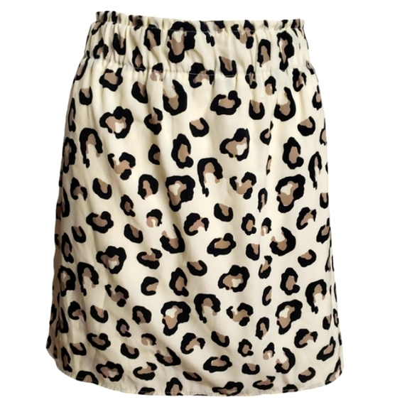 dina be Dresses & Skirts - Vintage Dina Be Casual Skirt 100% Polyester Animal Print Ivory Size L